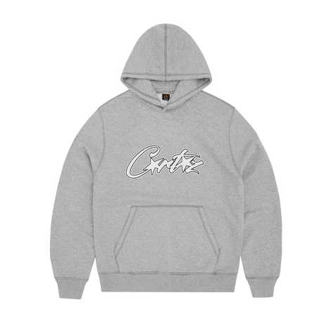 SATIN ALLSTARZ APPLIQUÉ HOODIE [GREY]