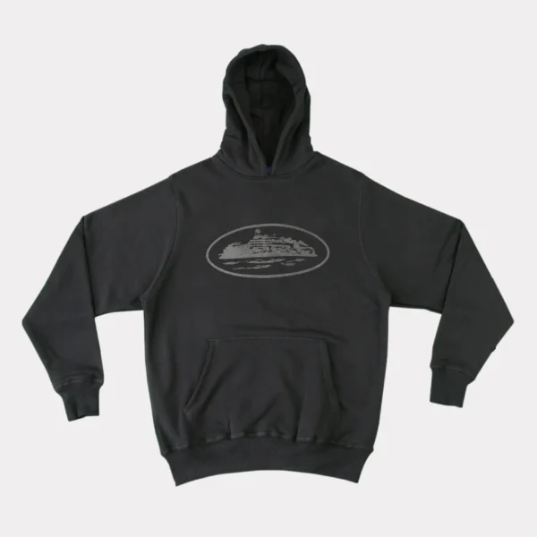 Corteiz Alcatraz Hoodie Black