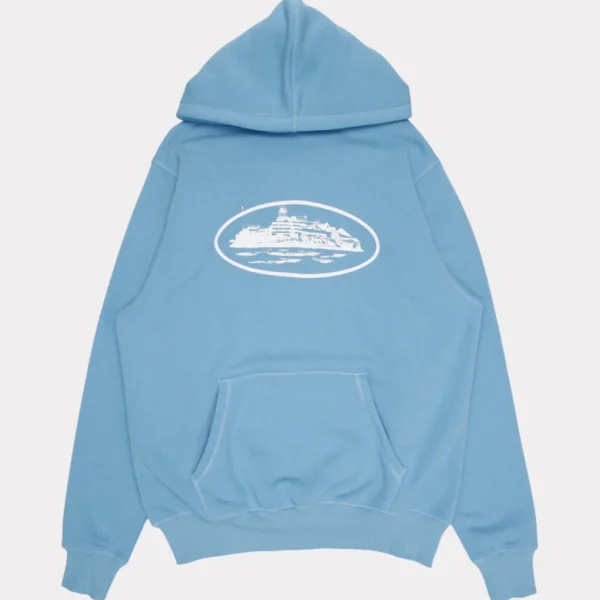 Corteiz Alcatraz Hoodie Blue