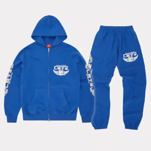 New Corteiz Gasoline Royal Blue Tracksuit