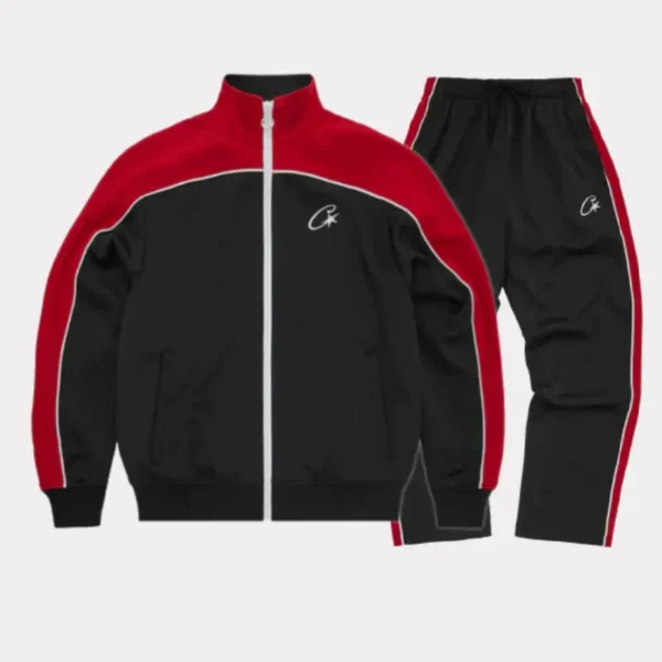 Corteiz Shotta Tracksuit Black/Red