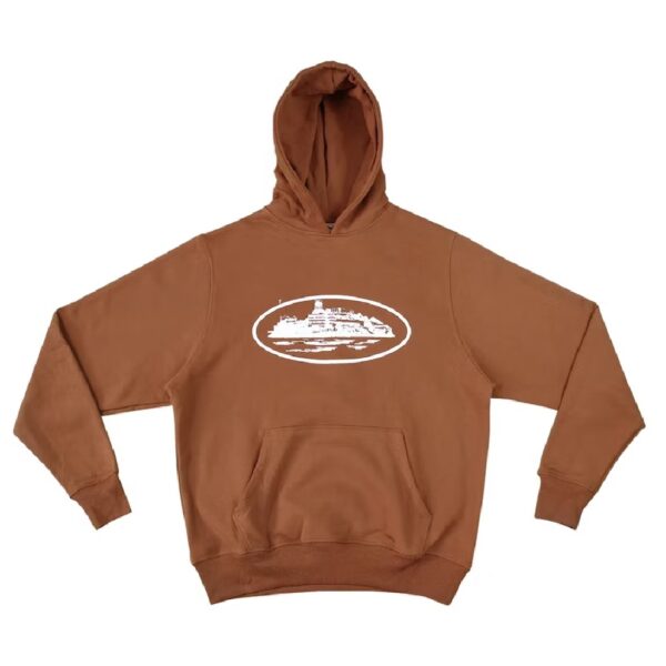 Corteiz Alcatraz Hoodie Brown