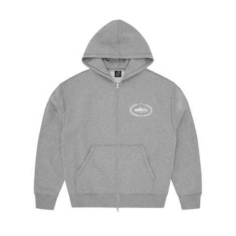 SUPERIOR ROYALE ZIP HOODIE [HEATHER GREY]