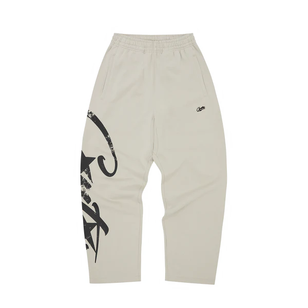 CORTEIZ WOOSH OPEN HEM SWEATPANTS [BONE]