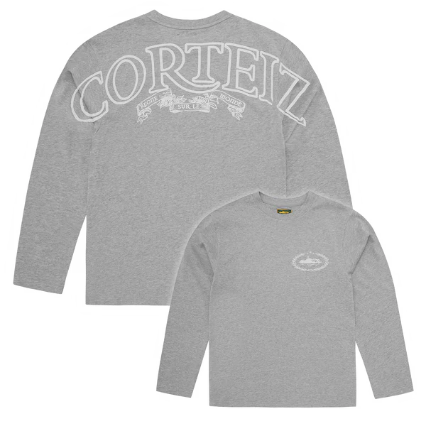 Corteiz ROYALE HEAVYWEIGHT TEE LS [HEATHER GREY]